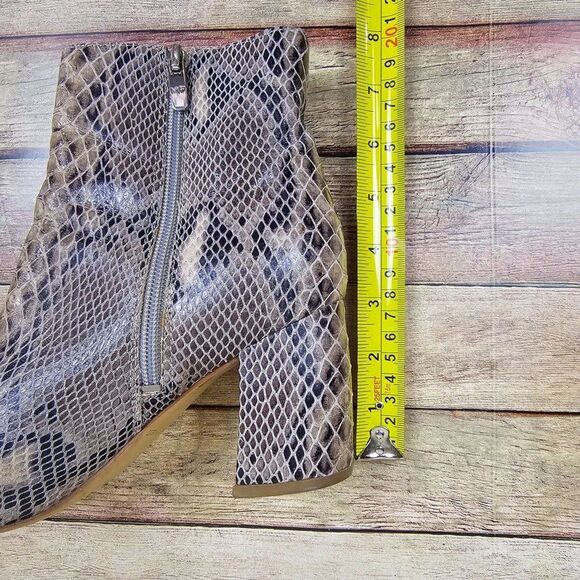 Marc Fisher Snake Print Block Heel Stretch Boot Size 8M - Picture 12 of 12